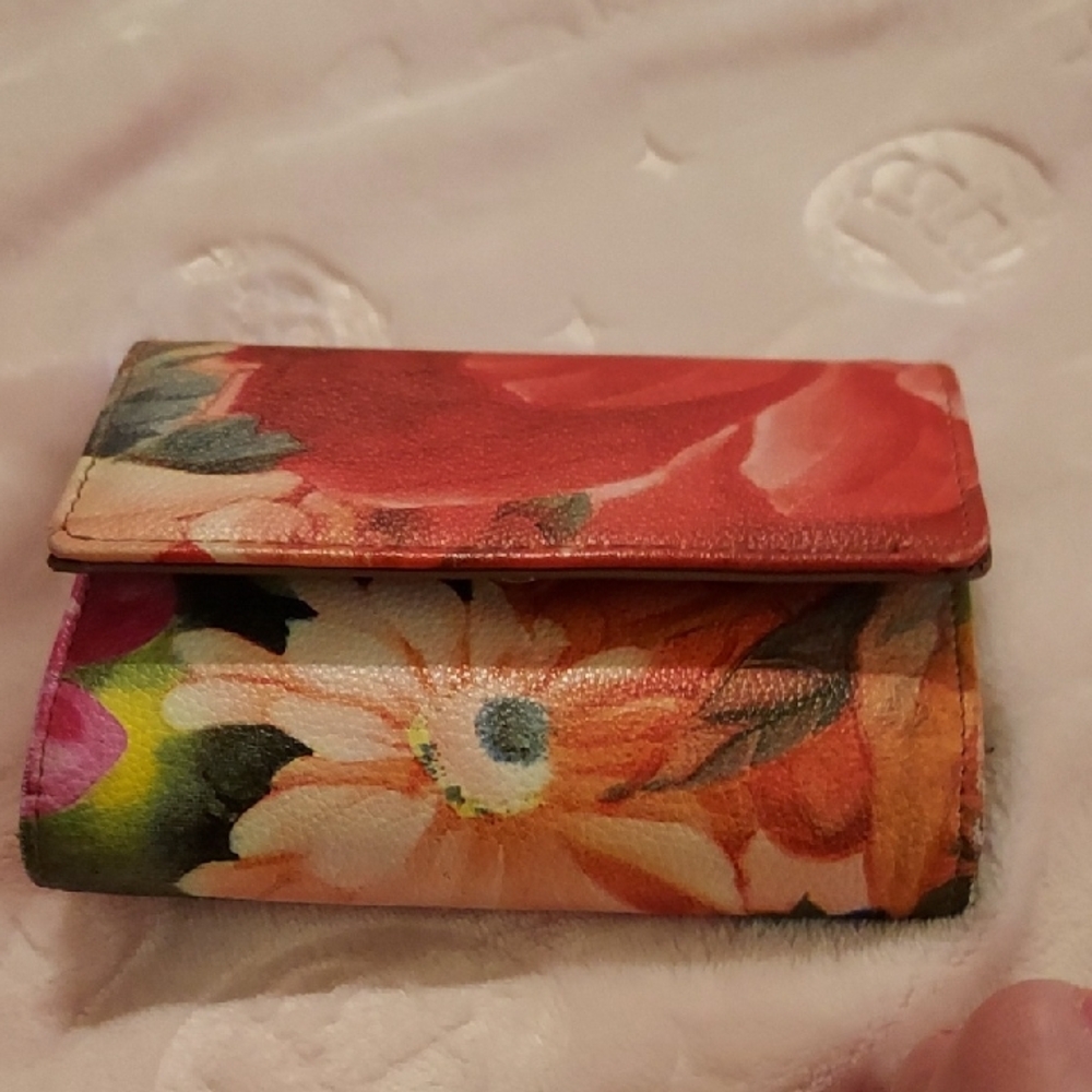 JCPenney Red and Pink Floral Wallets